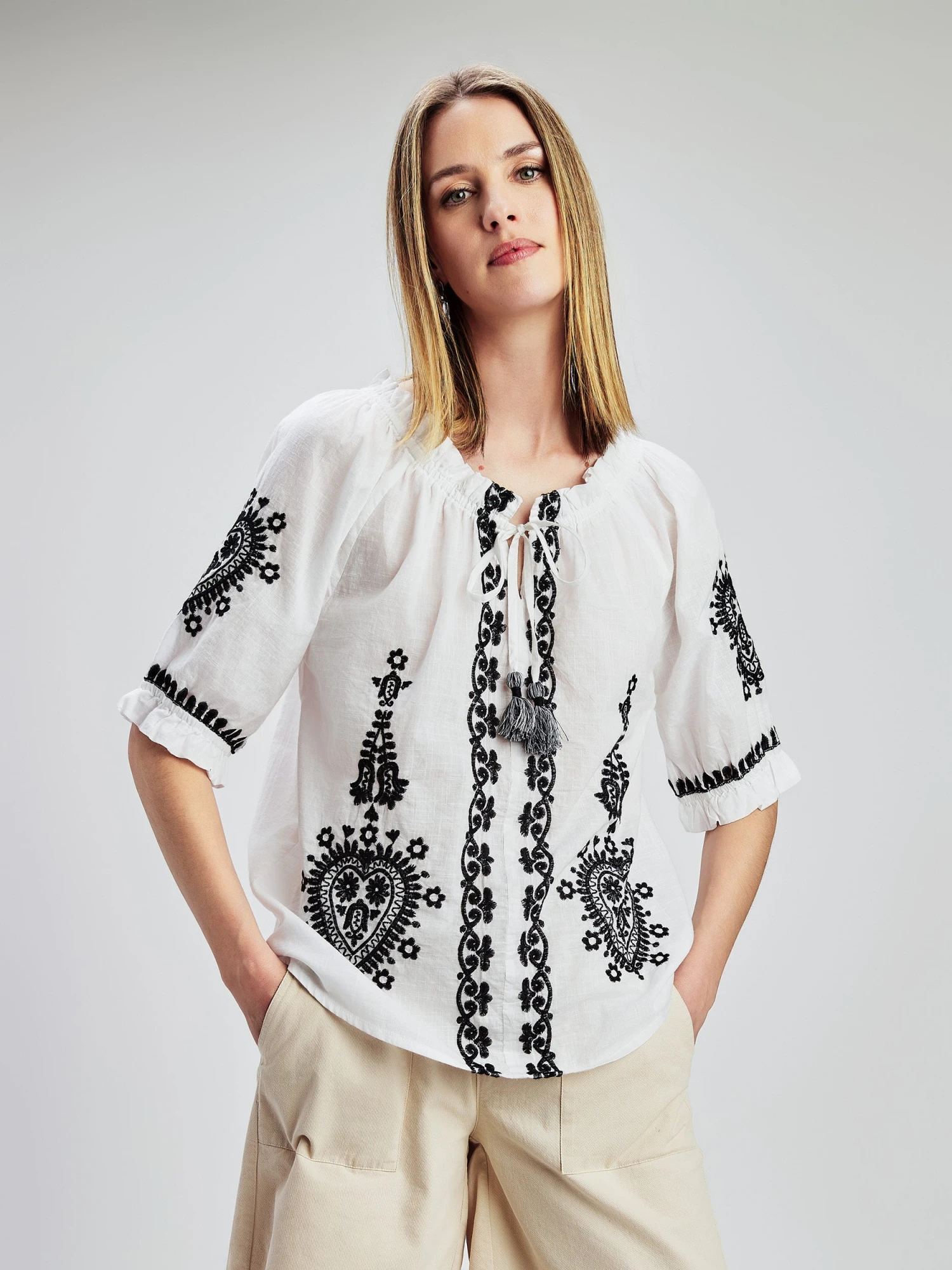 Blouse Ample Ă Manches 3/4 - Image 6