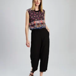 Pantalon Gaucho Décontracté à Enfiler
