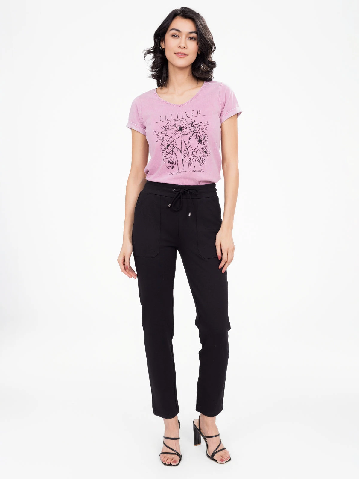 Pantalon Traille Haute Ă Enfiler