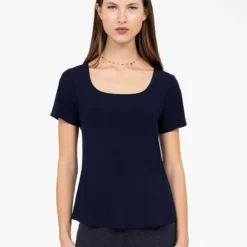 T-shirt Ajusté à Manches Courtes