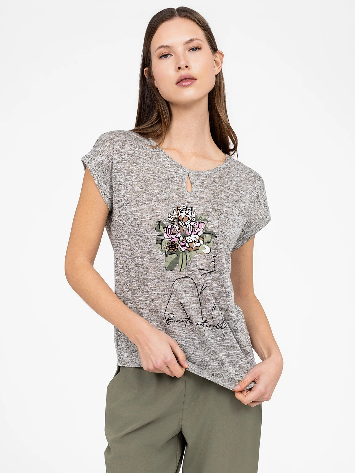 T-shirt Ample à Manches Courtes