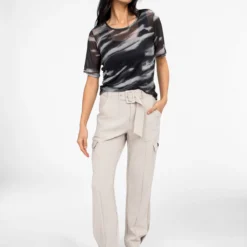 T-shirt Ajusté à Manches 3/4