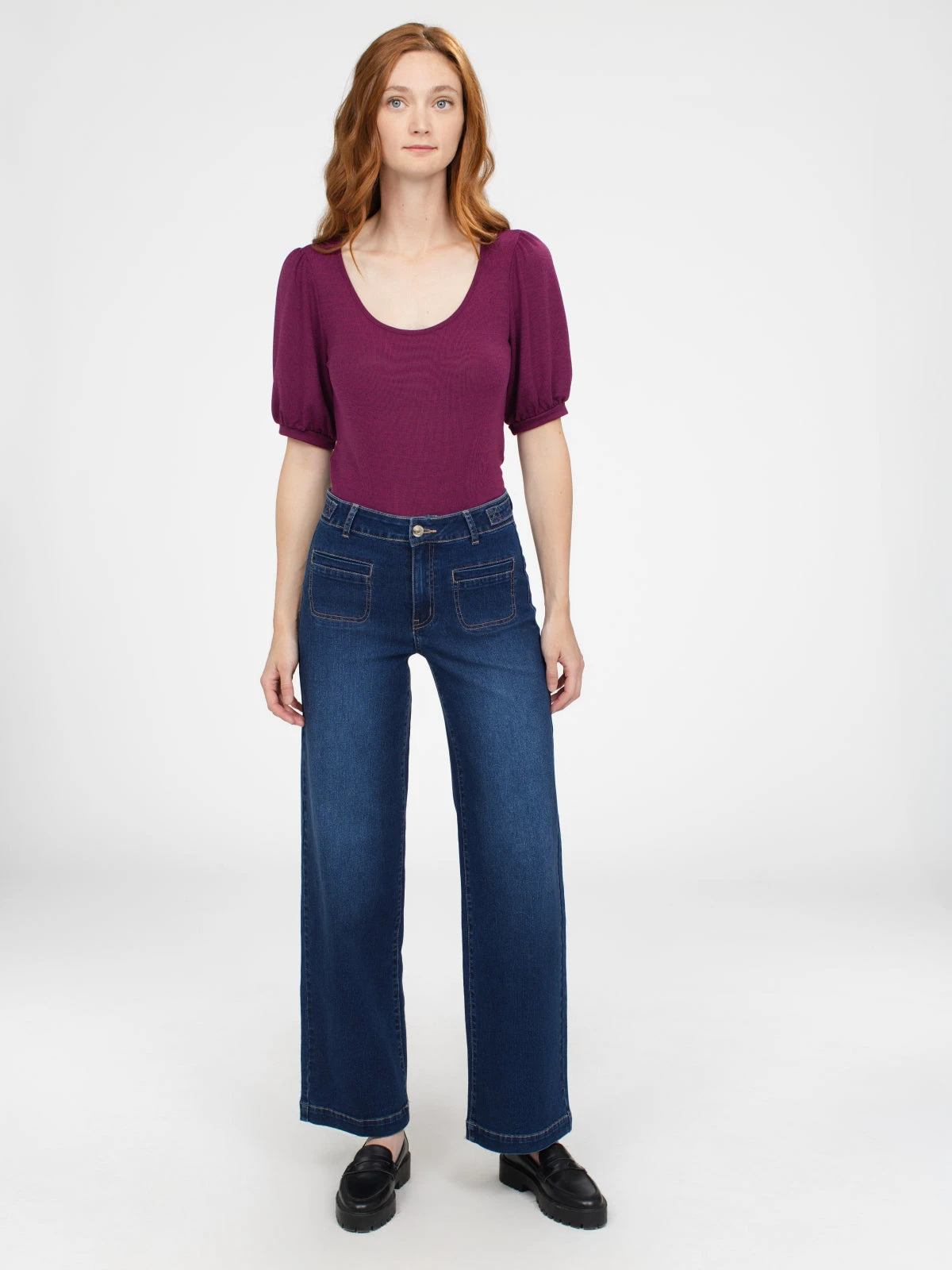 Jean Large Ă Taille Haute - Image 4