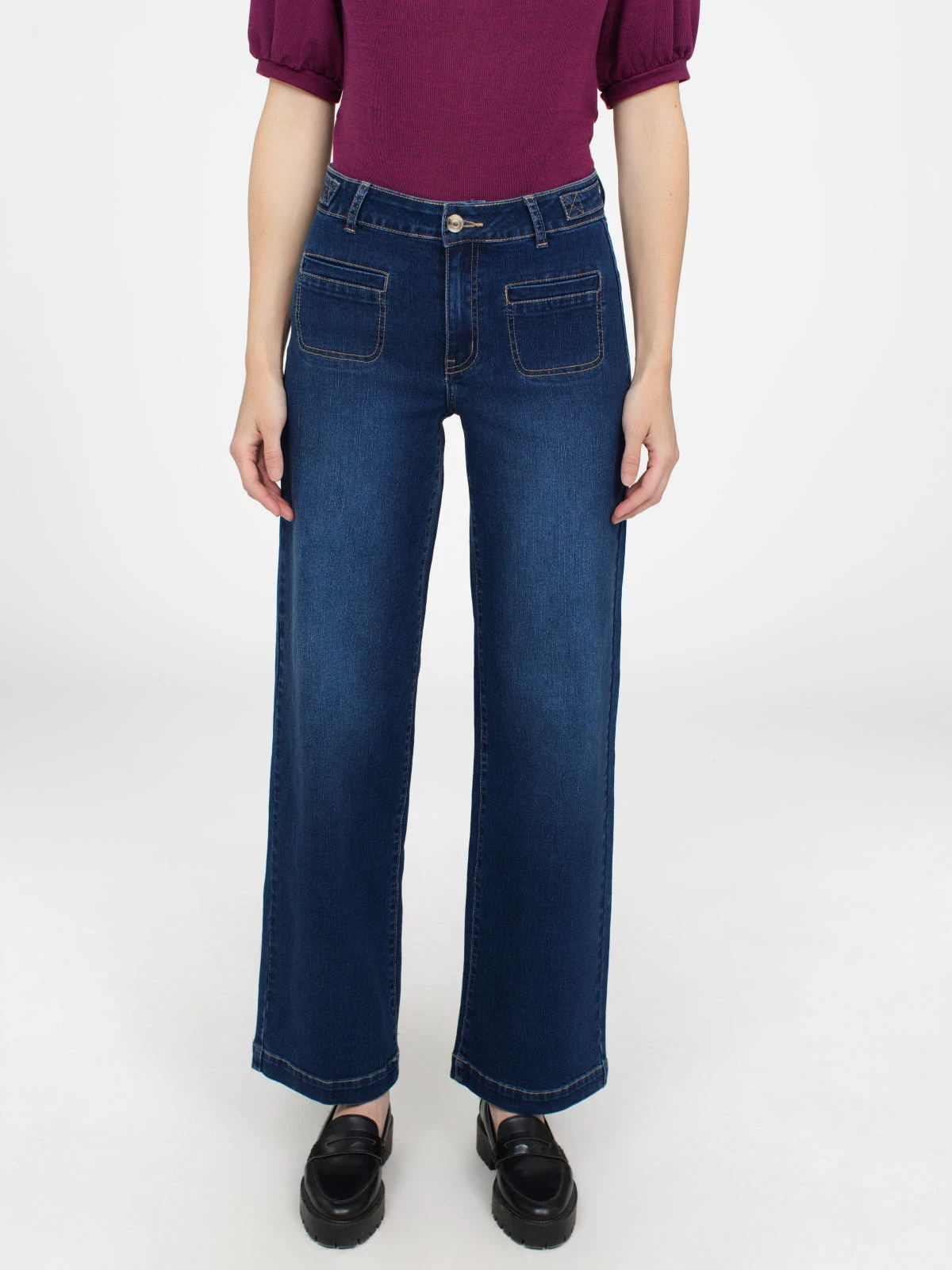 Jean Large Ă Taille Haute - Image 5