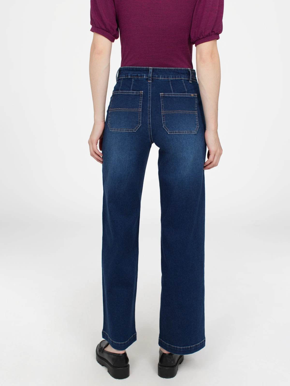 Jean Large Ă Taille Haute - Image 6