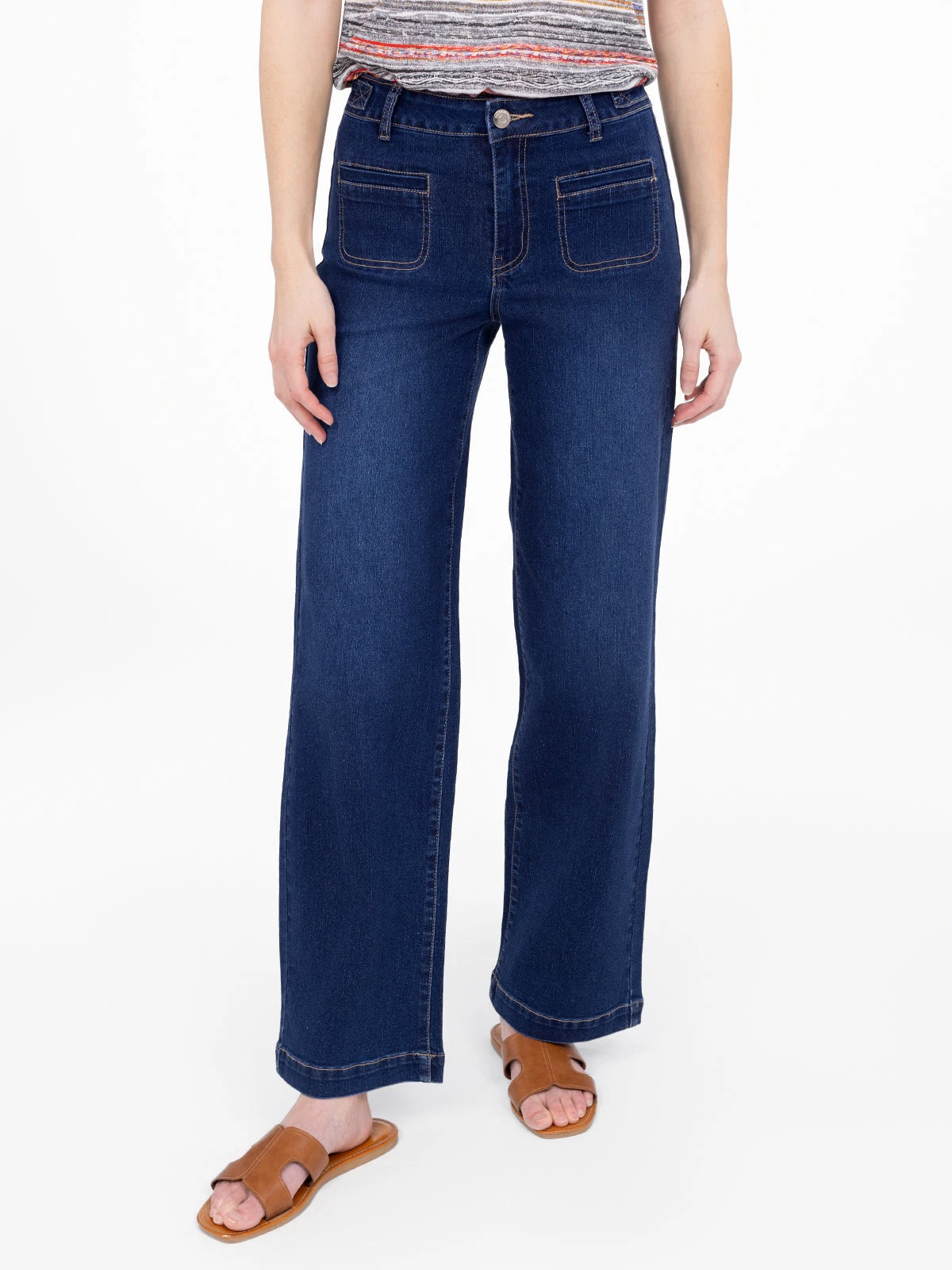 Jean Large Ă Taille Haute - Image 2