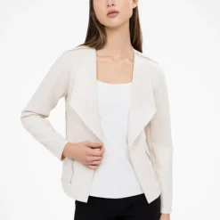 Veste Semi-ajustée En Tricot à Manches Longues