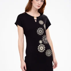 Robe Courte Droite En Tricot