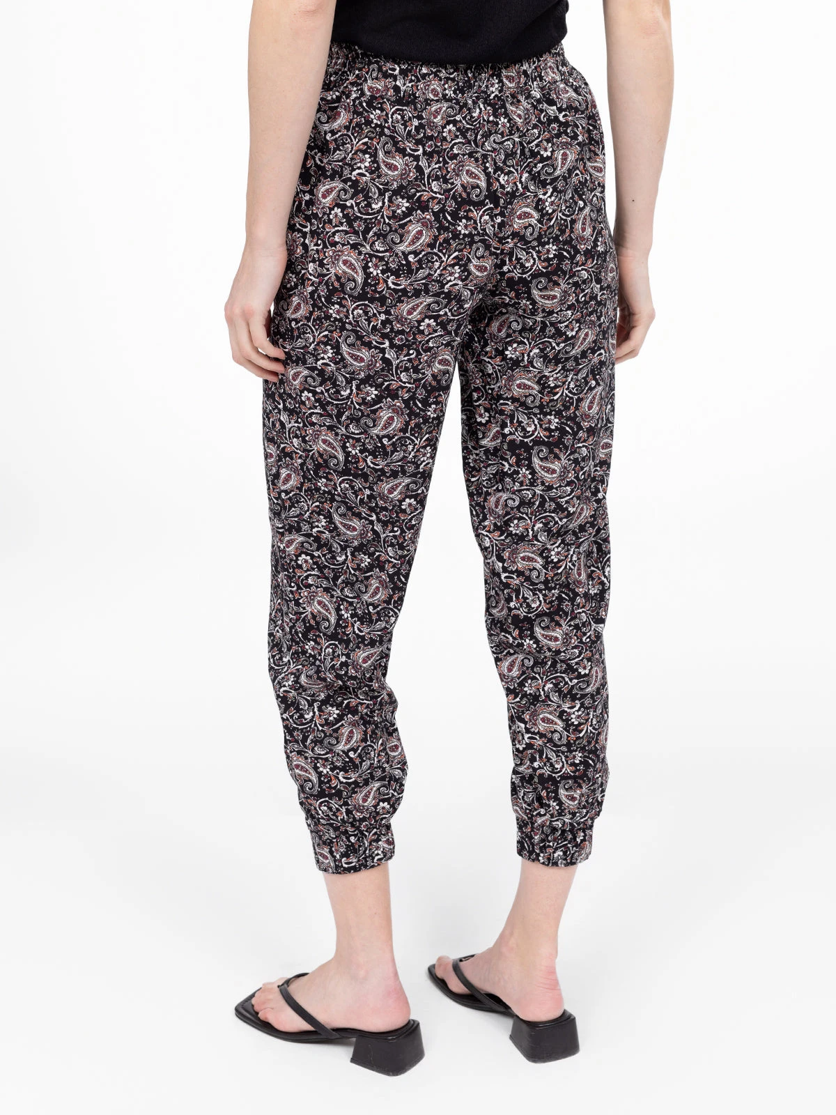 Pantalon Large à Taille Haute à La Cheville à Enfiler - Image 3