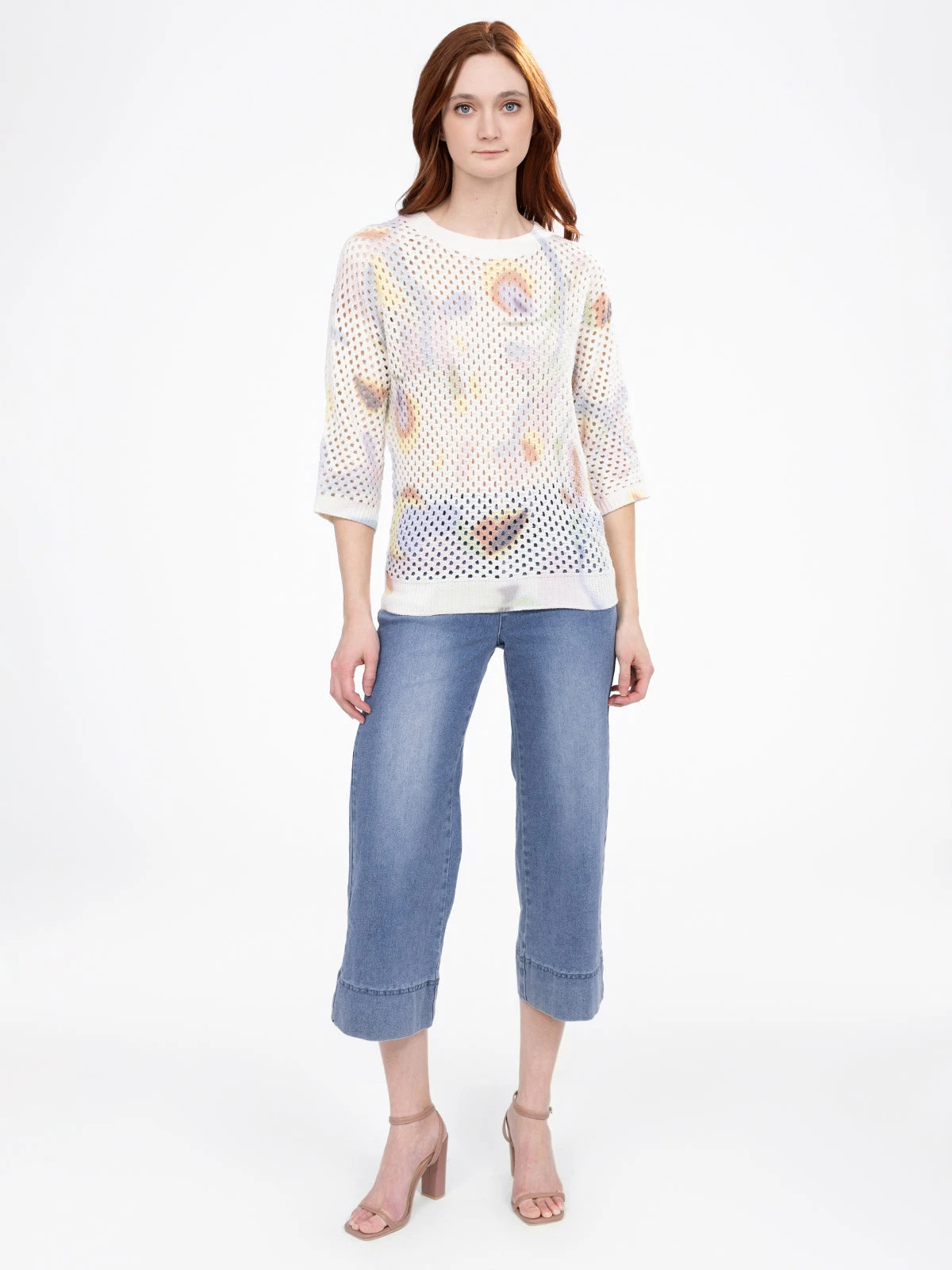 Chandail En Tricot Ample Ă Manches 3/4 - Image 2