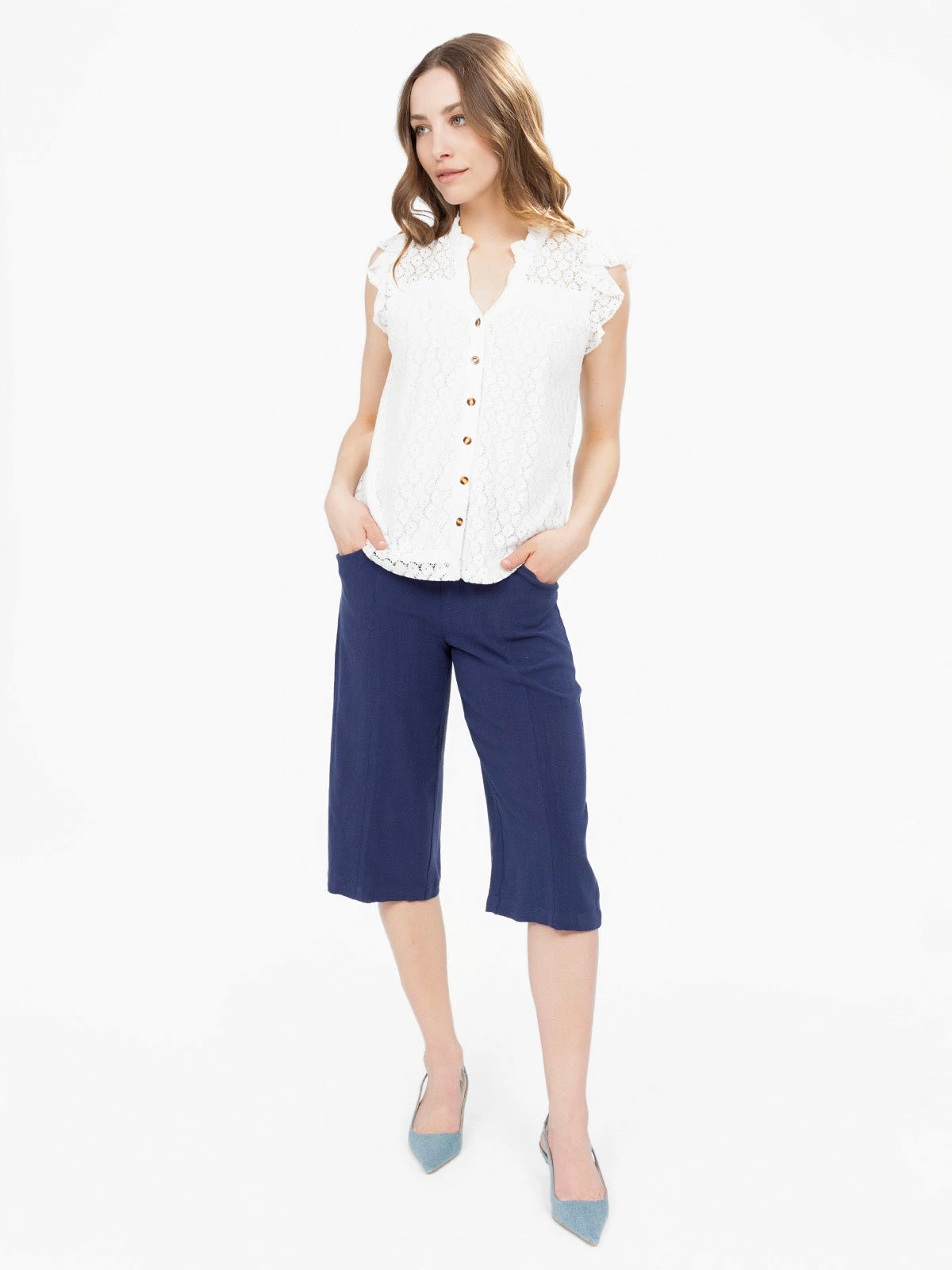 Blouse Semi-ajustée Sans Manches - Image 2