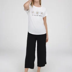 Pantalon Large Décontracté à Enfiler