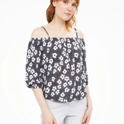 Blouse Ample à Manches Courtes