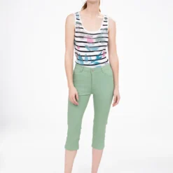 Capri Skinny Ajusté En Denim