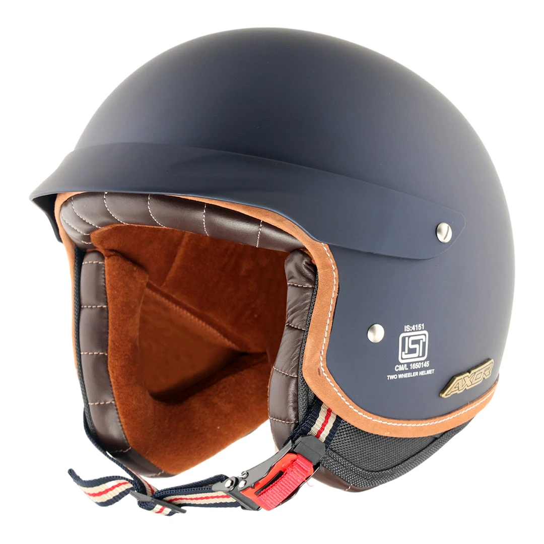 Retro Jet West Helmet With Peak - Image 9