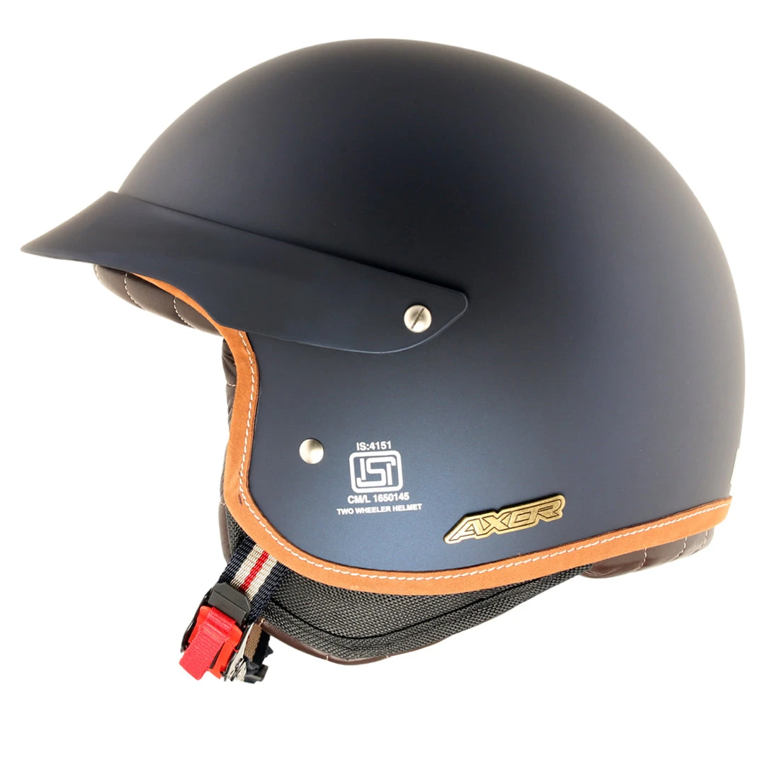 Retro Jet West Helmet With Peak - Image 11