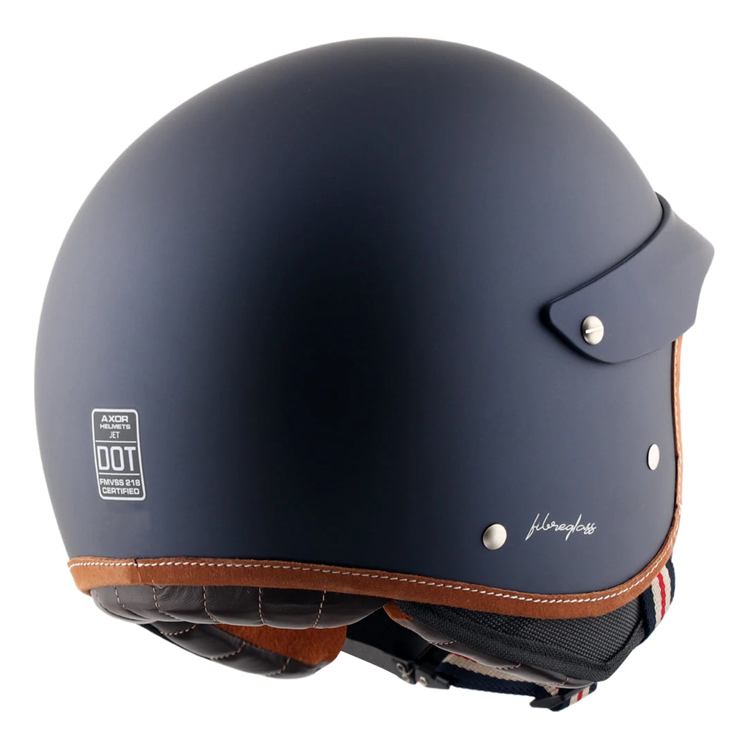 Retro Jet West Helmet With Peak - Image 14