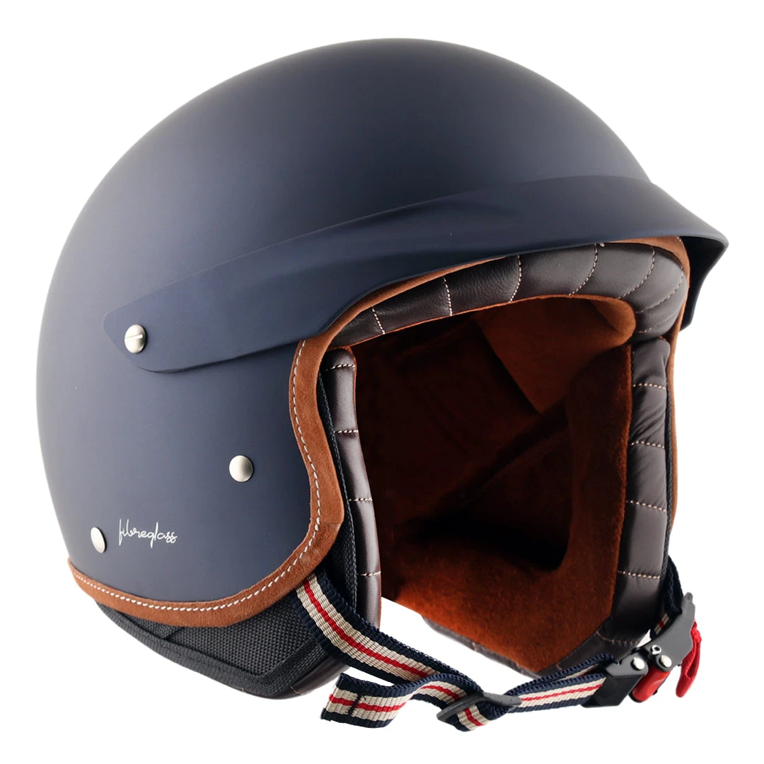 Retro Jet West Helmet With Peak - Image 16