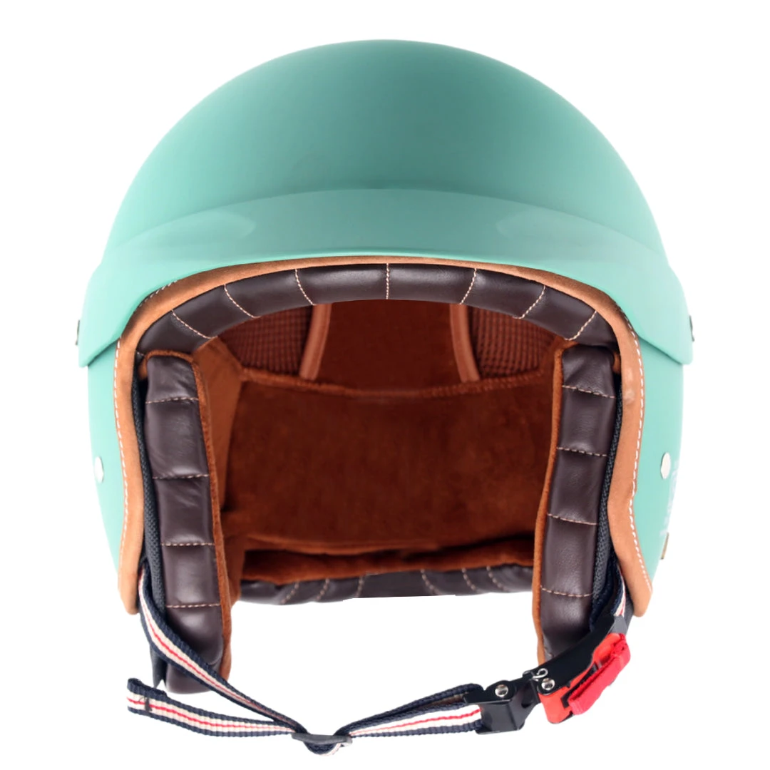 Retro Jet West Helmet With Peak - Image 2