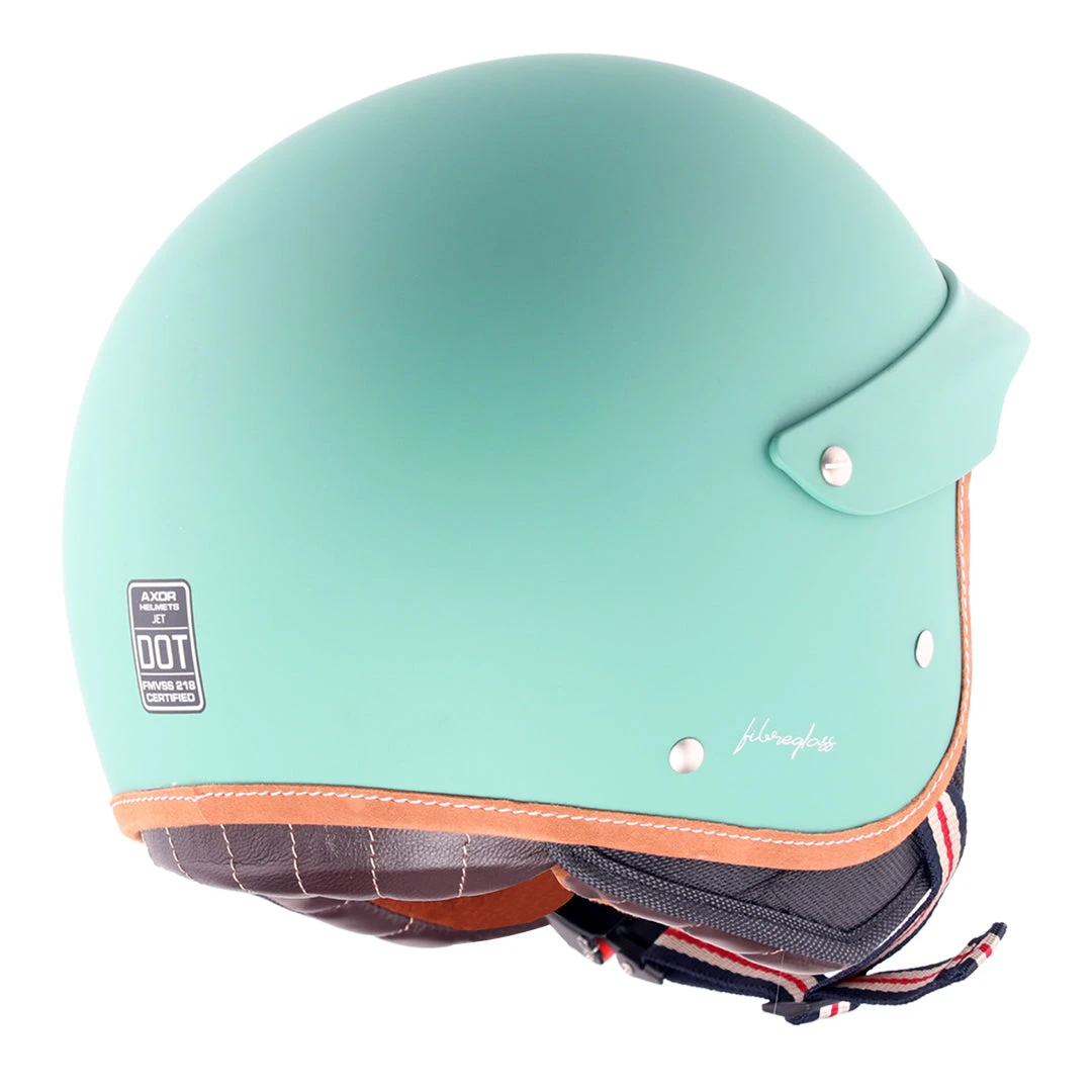 Retro Jet West Helmet With Peak - Image 6
