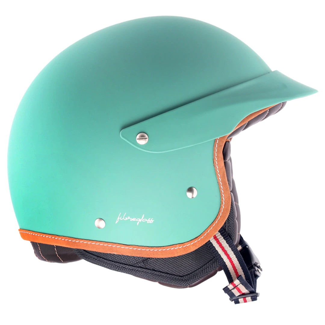 Retro Jet West Helmet With Peak - Image 7