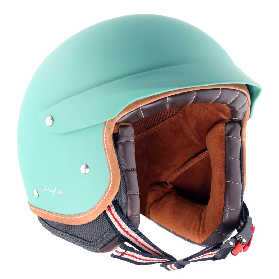 Retro Jet West Helmet With Peak - Image 8