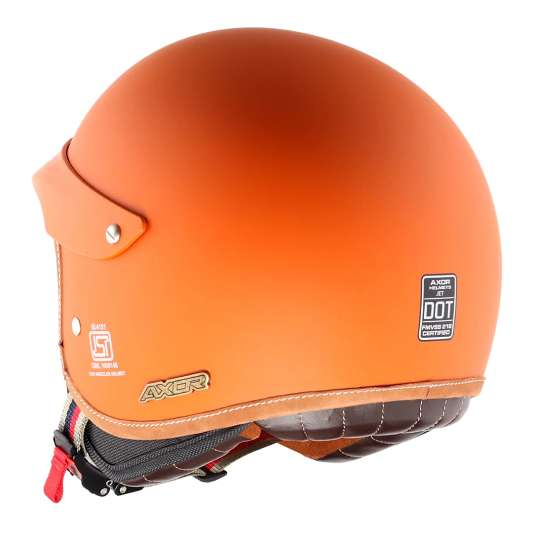 Retro Jet West Helmet With Peak - Image 20