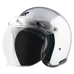 Retro Jet Chrome Helmet