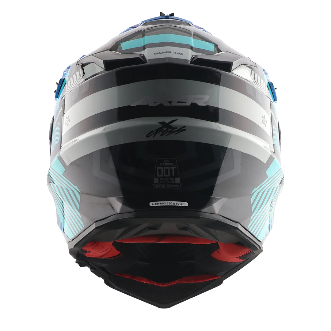 X-Cross Dual Visor Gambling Helmet - Image 5