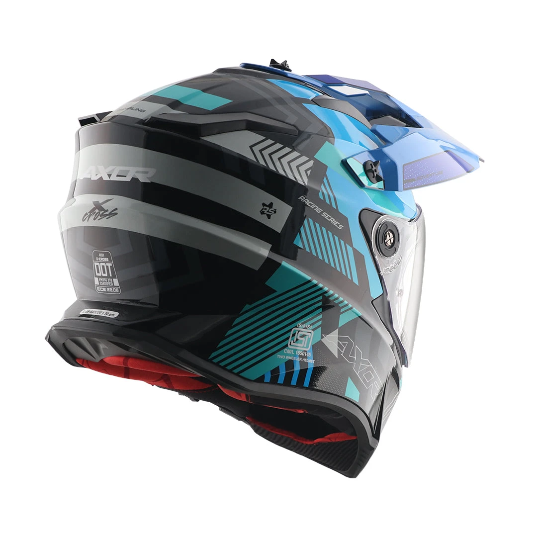 X-Cross Dual Visor Gambling Helmet - Image 6
